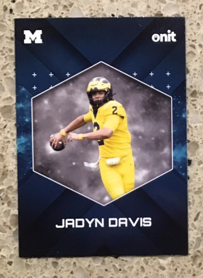 2025 OnIT Gravity Edition Michigan Wolverines B-30 Jadyn Davis FREE Shipping