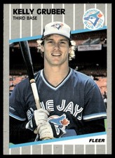 1989 Fleer Kelly Gruber Toronto Blue Jays #234