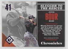 2017 Panini Chronicles Purple /99 Justin Bour #35 y0i