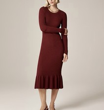 J CREW XXS Super-stretch ruffle sweater-dress $178