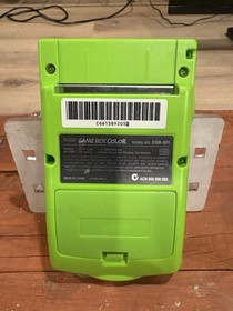 Nintendo Game Boy Color Green Handheld System CGB-001 w/ PulsePak Color InterAct