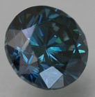 Cert 0.83 Carat Vivid Blue VVS1 Round Brilliant Natural Enhanced Diamond 5.79mm — photo 3