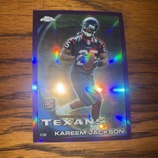 2010 Topps Chrome - Kareem Jackson #C48 Purple Refractor /555 (RC)