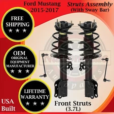Monroe OEM Front Struts W/ Sway Bar For 2015-2017 Ford Mustang Lifetime Warranty