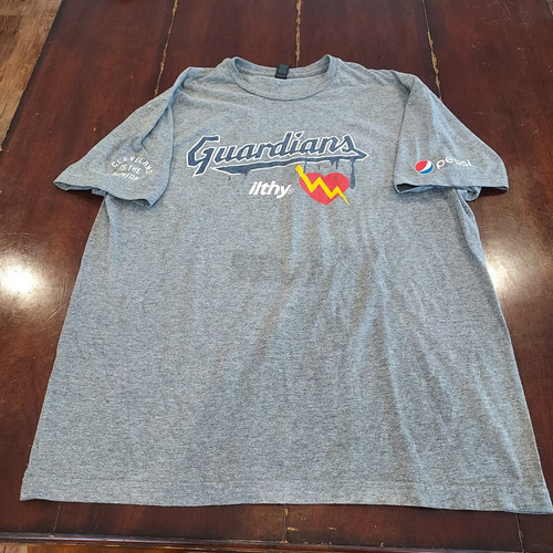 MLB Cleveland Guardians Baseball Graphic T-shirt Men's XL Gray - Picture 1 of 7