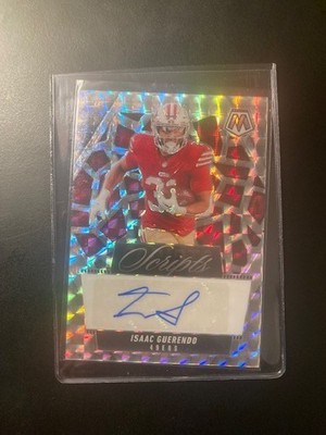 2025 Panini Mosaic Isaac Guerendo Scripts Prizm Auto #SCR-IGO SF San Fran 49ers