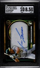 2020 Topps Tribute Autographs Jose Canseco #TAJC Green /99 - SGC 8.5/10