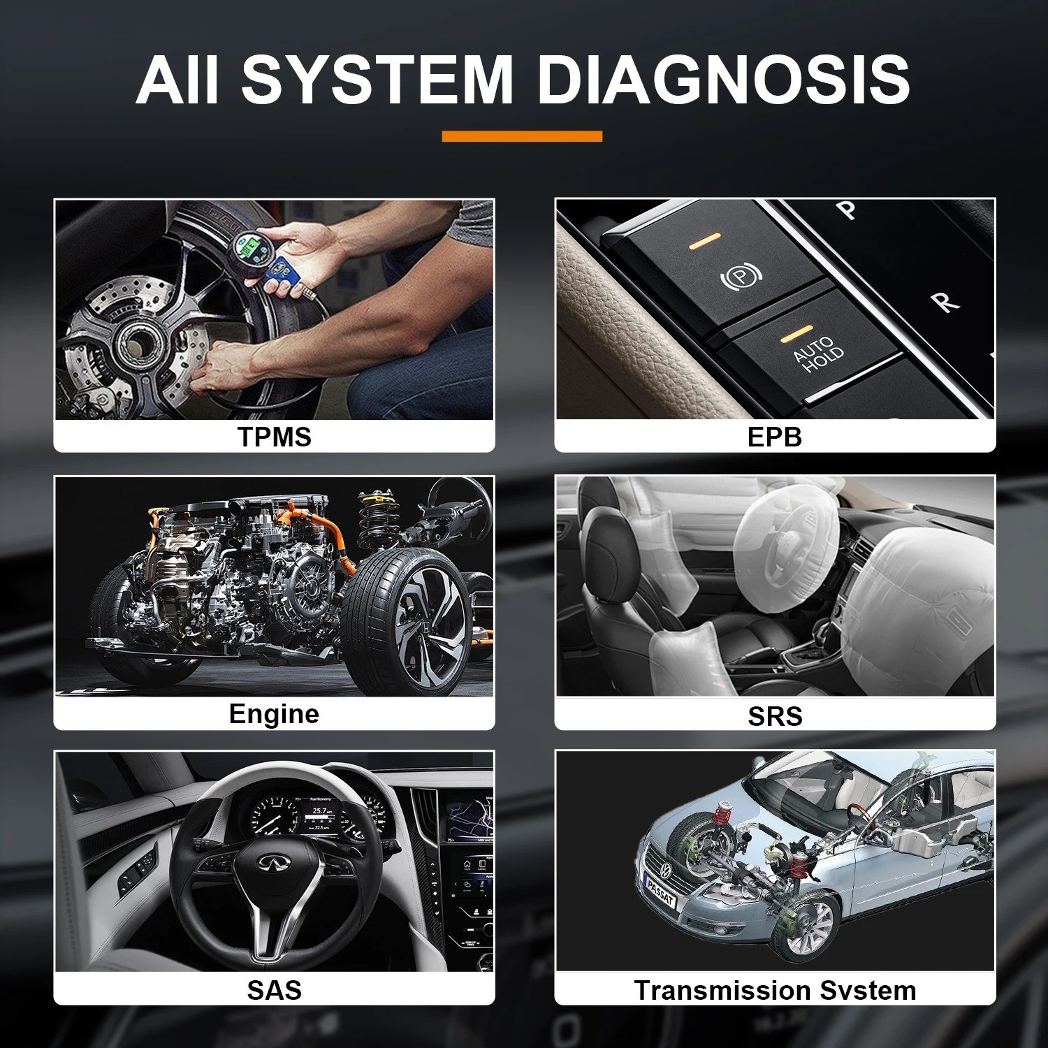 Vgate Vlinker MS Bluetooth OBD2 Scanner for 12V / 24V All Systems Diagnostic Too