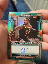 2022-23 Panini Prizm Draft Picks #CP-SFL Green Savion Flagg RC Auto Texas A&M