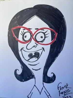 Linda  Belcher  By Frank Forte Bobs Burgers Original Art Copic Marker Drawing