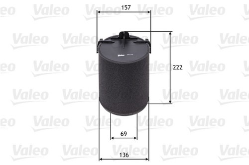 VALEO Luftfilter 585742 Filtereinsatz für VW AUDI SEAT SKODA 2KB CADDY GOLF 5K1