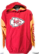 Mens Fanatics NFL Kansas City Chiefs Red Gold B&T Football Pullover Hoodie