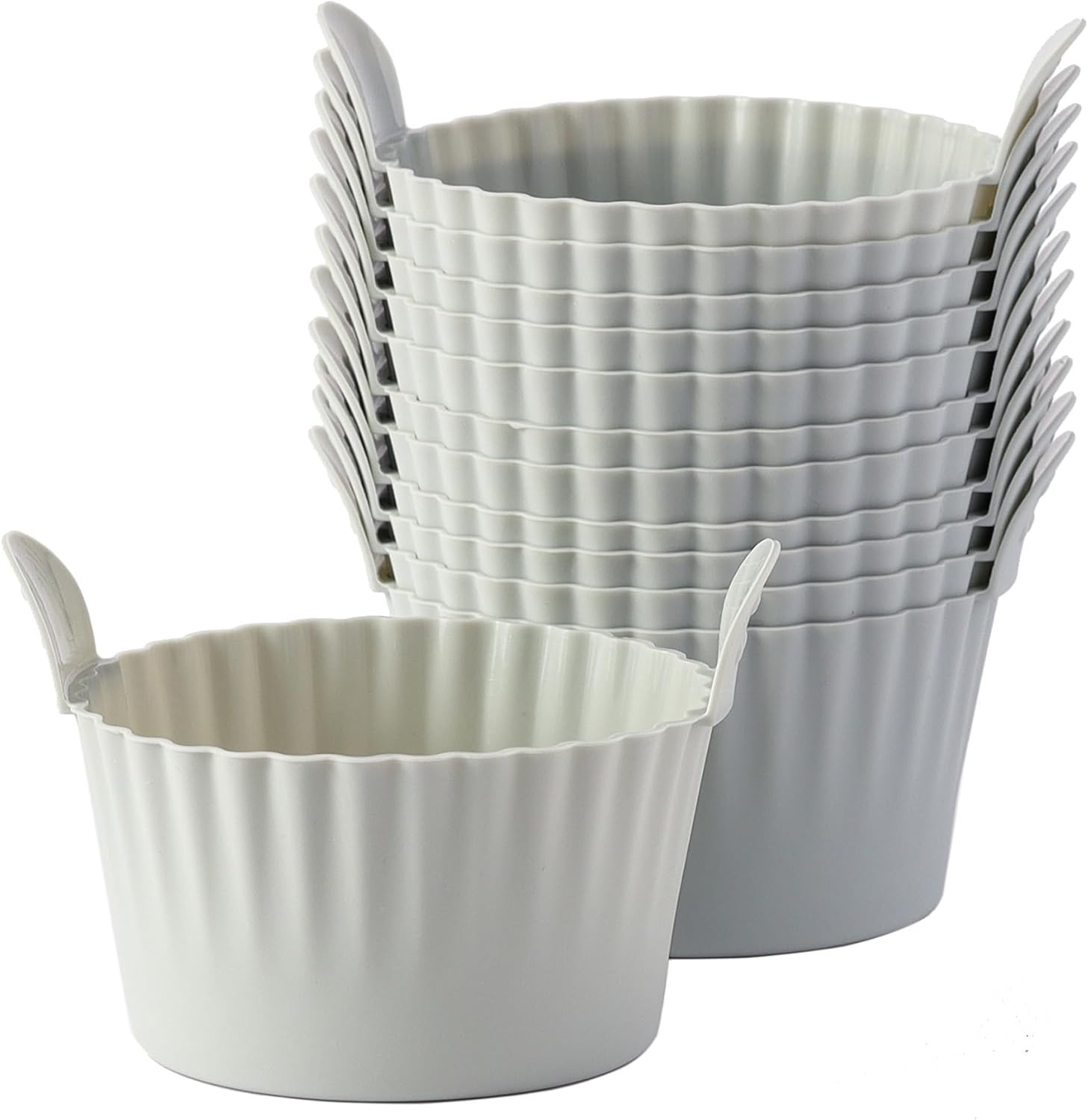 Ramekins for Air Fryer, Air Fryer Egg Mould, Large Muffin Cases for Air Fryer (P