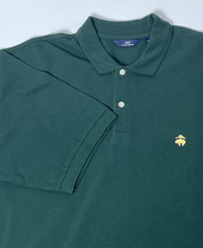 Brooks Brothers 346 Mens Dark Green Polo Shirt XL Classic Fit Embroidered Logo