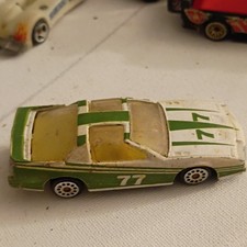 Green and White HO Scale Slot Car 77 Collectible Racing Car Model Vehicle