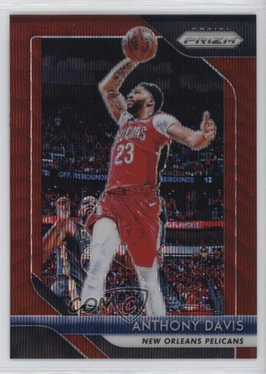 2018-19 Panini Prizm Ruby Wave Prizm Anthony Davis #177 gp1