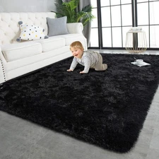 Super Soft Shaggy Rugs Fluffy Carpets, 4x5.9 Feet, Indoor Modern Plush Area Rugs