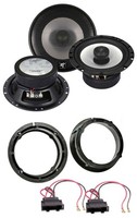 Hifonics 200Watt 16,5Cm 2-Wege Lautsprecher FüR VW Golf IV V Passat TüR Front He