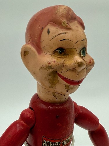Vintage Howdy Doody 12” Cameo Products Composition Head Wood Body 1950's Kallus - Picture 19 of 23