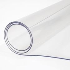 Plastic Table Cover 36 x 60 Inch, 2 mm Thick Clear Table Protector