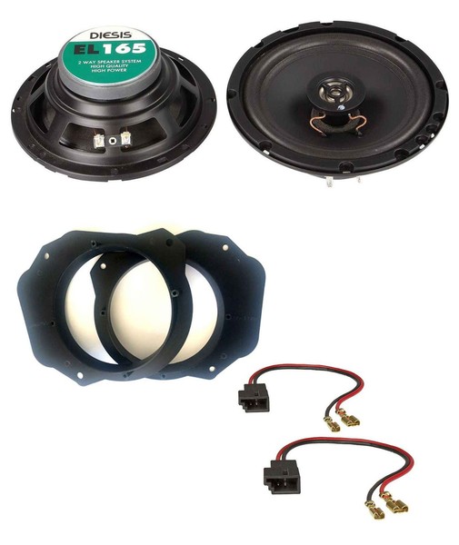 Acv 16,5Cm 100Watt 2-Wege Lautsprecher FüR Citroen Jumpy Bis 07 FronttüR Auto Bo-image