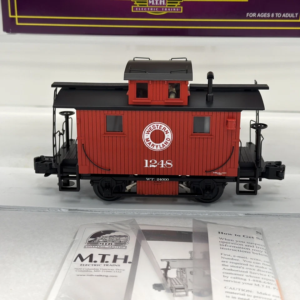 MTH Premier 20-91186 Western Maryland Bobber Caboose #1248 O Gauge New WM - Image 2 of 4