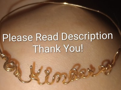Beautiful 9kt / 10kt Yellow Gold Kimberly Wire Design Bracelet  READ DESCRIPTION
