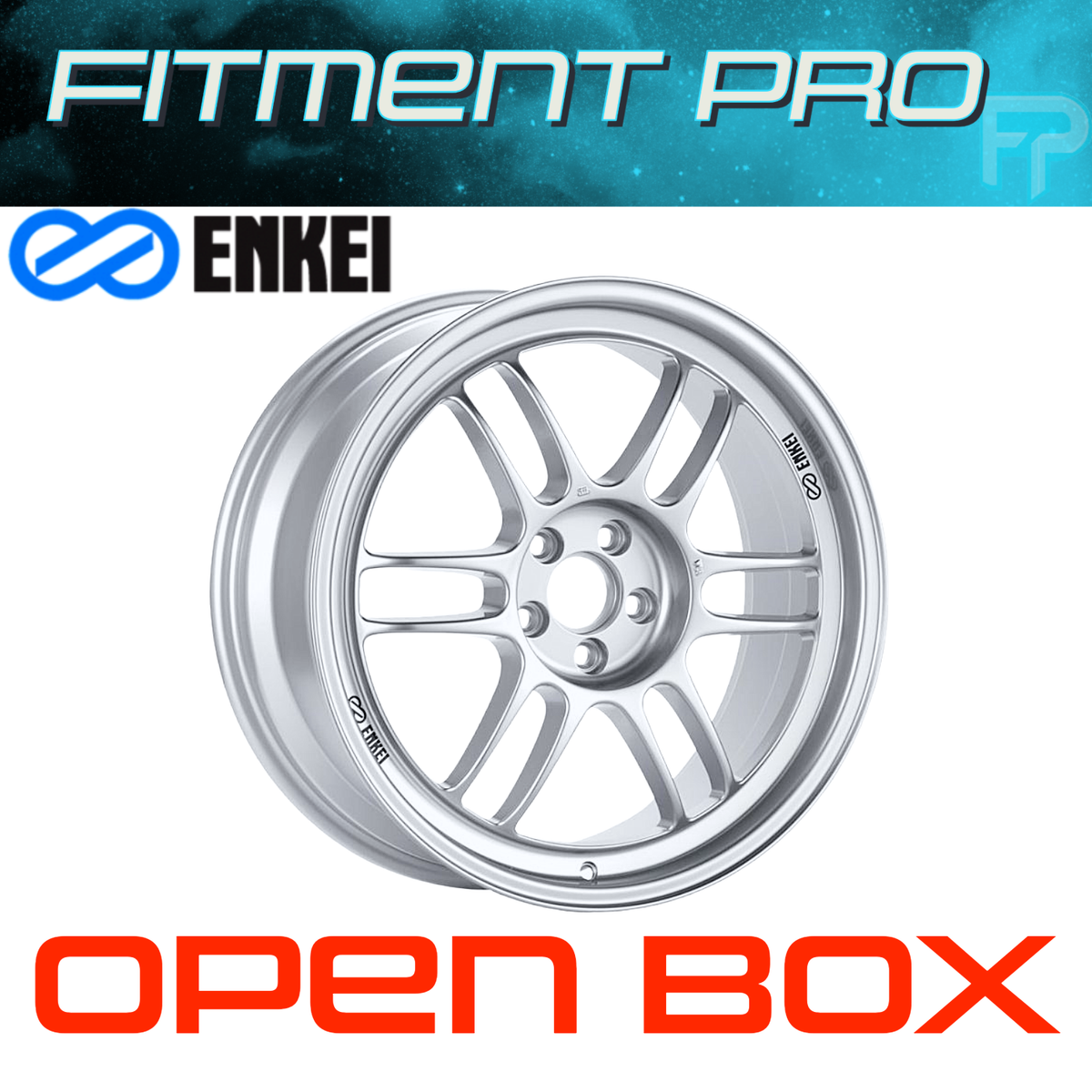 Enkei RPF1 Silver Wheel 16x8 5x114.3 +38mm Offset 73mm Hub Bore