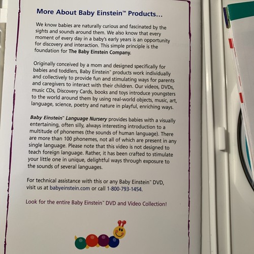Baby Einstein: Language Nursery (DVD, 2002) - Picture 13 of 13