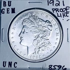 1921 BU GEM MORGAN SILVER DOLLAR UNC MS+++ U.S. MINT RARE COIN 8596