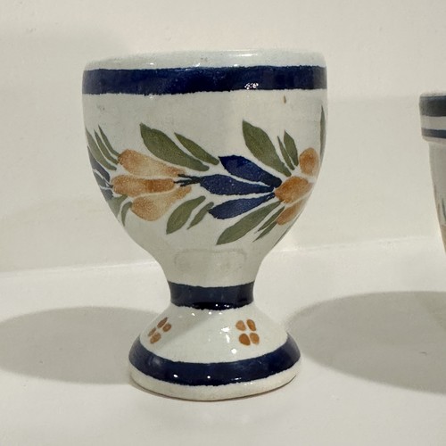 Vintage Henriot Quimper Cup & Egg Cup Woman Hand Painted in France (1922-1968) - Picture 5 of 8