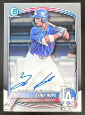 2025 Bowman Chrome Prospect Autographs #CPA-ZH Zyhir Hope Auto