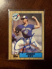 1987 Topps Autograph Auto Set Break Jimmy Key #29