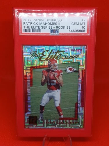 2017 Panini Donruss Patrick Mahomes The Elite Series Rookie Rc Sp Psa 10