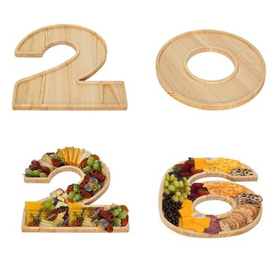 MRPAPA White Fillable Number 2026 Charcuterie Board Set, 2026 Number Serving ...