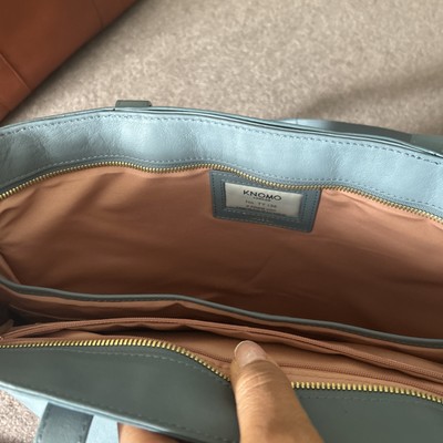 knomo laptoptasche leder