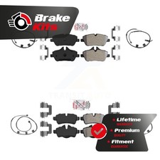 Front Rear Ceramic Disc Brake Pad Wear Sensor Kit For 2011-2015 Mini Cooper 1.6L