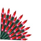 Christmas00 Count String Light, 20FT Plug in Waterproof String Light 1 Red