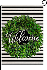 Welcome Garden Flag Double Sided 12.5 x 18, House Flag, Garden Flags, Porch F...