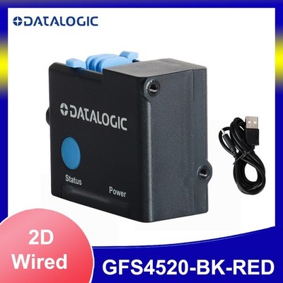 Datalogic GFS4520-BKK1-RED 2D Red LED USB Fixed Mounting Barcode Scanner w Cable