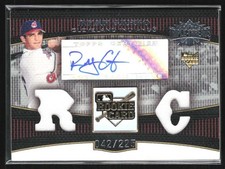 Ryan Garko 2006 Topps Triple Threads RC Auto /225 Jersey C #117 Cleveland