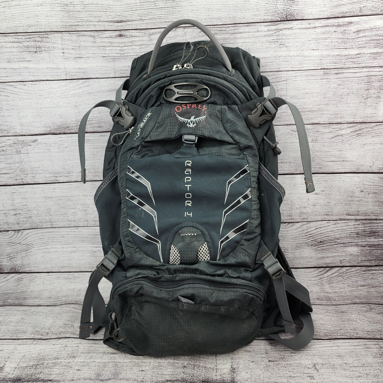 Osprey Hydraulics Raptor 14 Gray Cycling Hiking Outdoors Bac