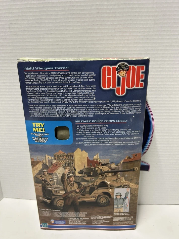 GI Joe Segunda Guerra Mundial E.T.O. Figura de acción Policía Militar 12" Hasbro 1999 Foto 2 de 4
