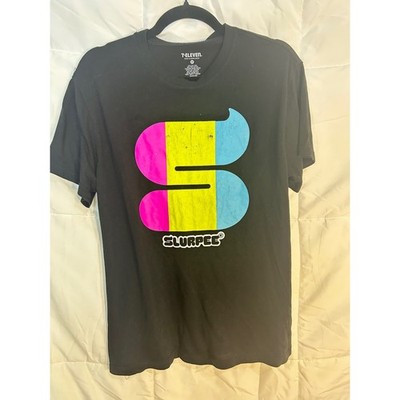 7 Eleven Slurpee Graphic T Shirt Black Mens Size Medium M Cotton Polyester