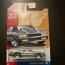 Hot Wheels 50th Anniversary '86 Monte Carlo SS 1:64 Silver Unopened