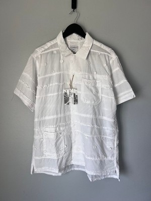 Engineered Garments Mixed Patchwork Camp Shirt - Medium - White - Made in USA