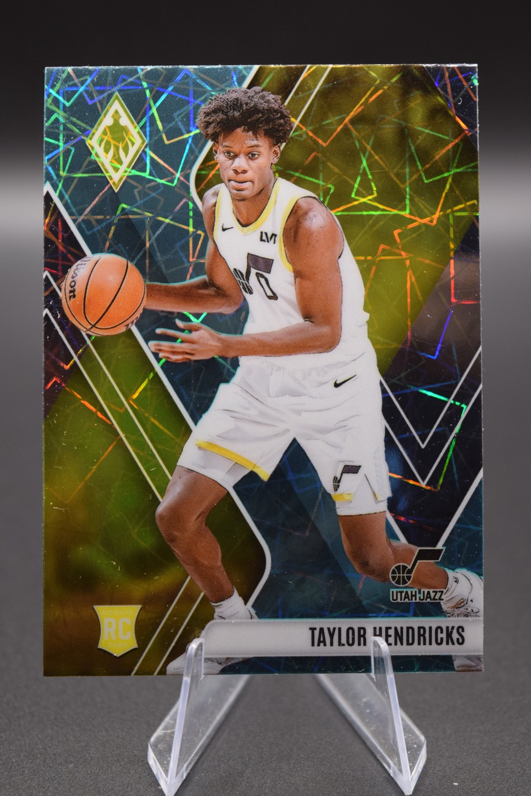 Taylor Hendricks 2023-24 Panini Phoenix #264 Phoenix Teal Lazer Utah Jazz