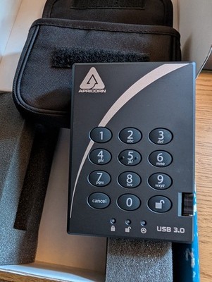 Apricorn Aegis Padlock 3.0 1TB USB 3.0 Secure Encrypted Drive Open Box