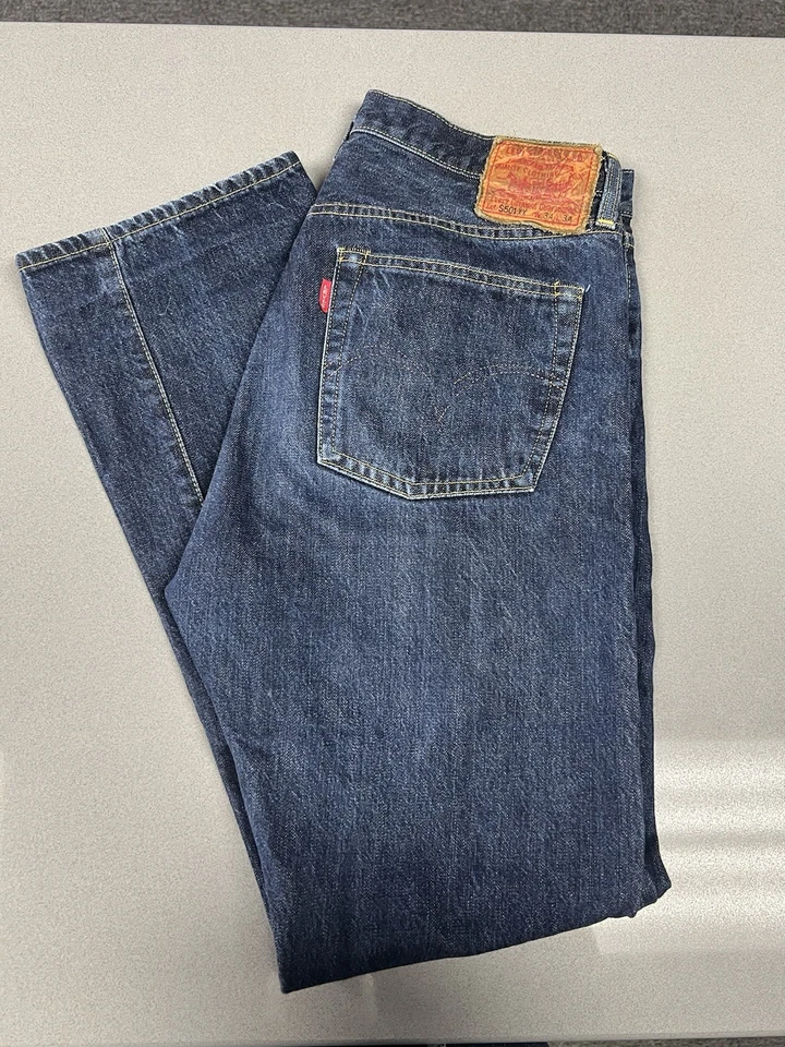Jeans de mezclilla Levi's LVC 1955 501xx con ribete Redline 34x30 hechos en Japón Big E para hombre Foto 2 de 4
