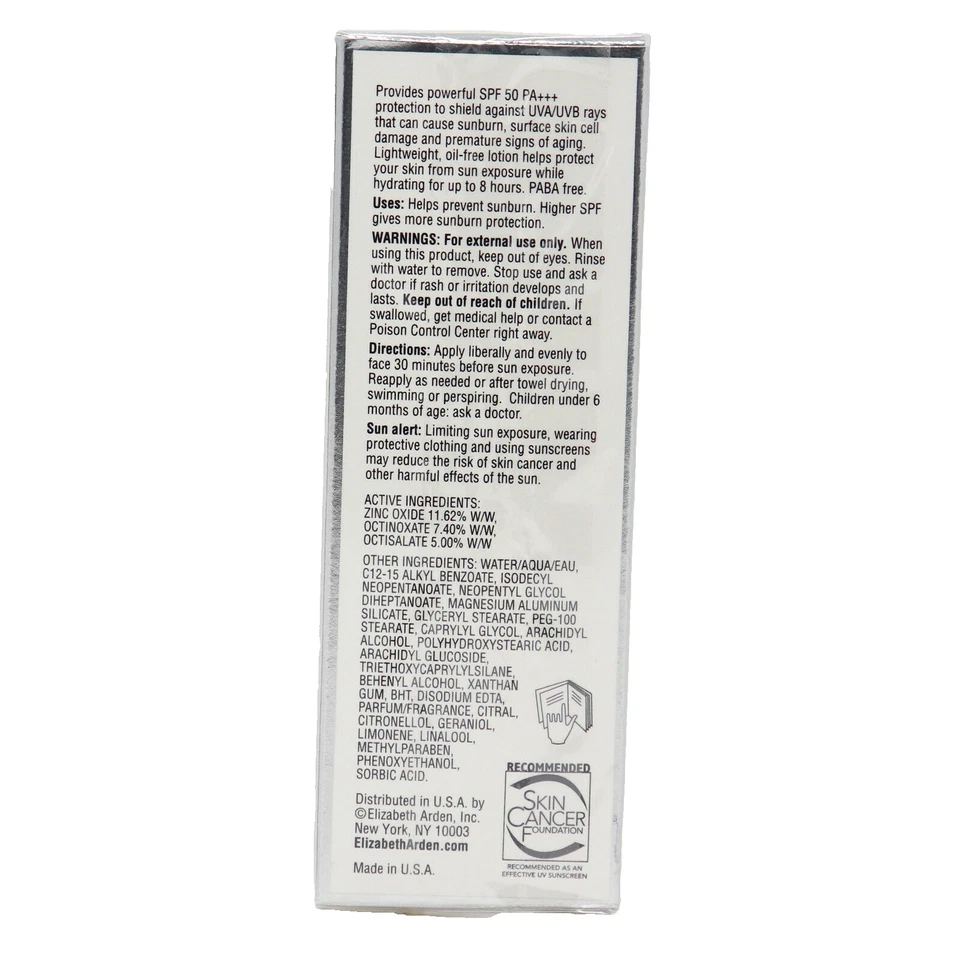 (2件装)伊丽莎白雅顿八小时防晒霜 SPF 50 防晒 PA+++ — 第 2/2 张图片